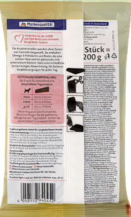 Pochúťka pre psy s hydinovým a hovädzím mäsom Dein Bestes