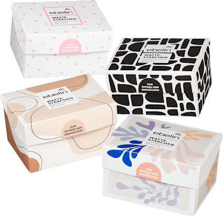 Wattestäbchen Box sortiert ebelin