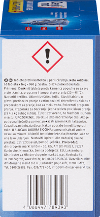 Tablety do práčky proti vodnému kameňu  Denkmit