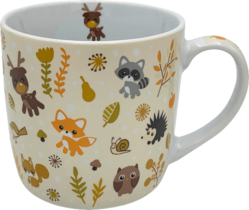 Kaffeebecher Herbstmotive, für Kinder, beige Dekorieren & Einrichten