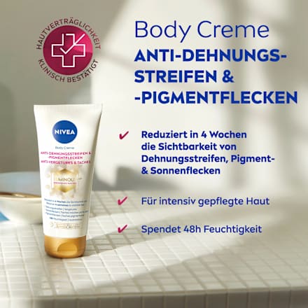 Bodycreme Luminous Anti-Dehnungsstreifen NIVEA