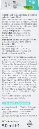 CLEAR fluid za lice - glina i organski zeleni čaj alverde NATURKOSMETIK