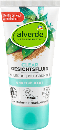 Clear fluid za lice – glina i zeleni čaj alverde NATURKOSMETIK