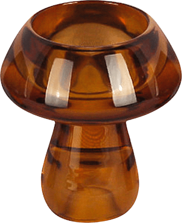 Teelichthalter aus Glas, Pilz, braun Dekorieren & Einrichten