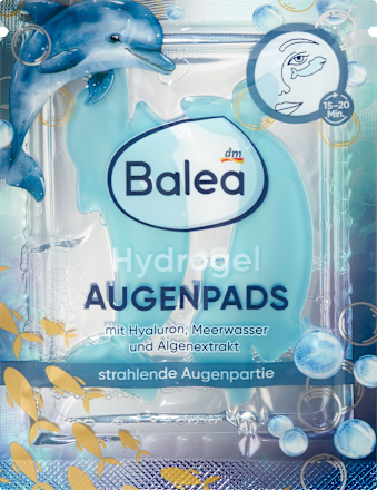 Hydrogel jastučići za područje ispod očiju - delfin, 1 par Balea