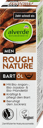 Olio per la cura della barba Rough Nature alverde MEN