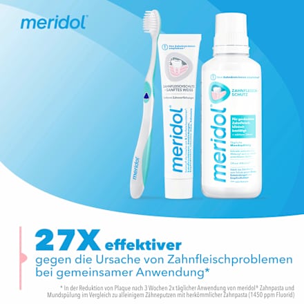 Zahnpasta Zahnfleischschutz sanftes Weiss meridol