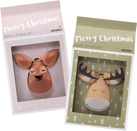 Merry Christmas Make-up-Eier-Set ebelin