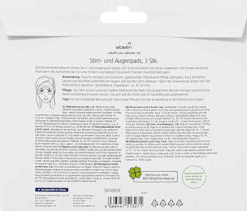 Stirn- und Augenpads Beauty of Orient ebelin