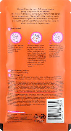 MANGO Bliss maska za stopala u obliku čarape Balea