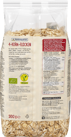 Zmes 4 druhov obilných vločiek dmBio