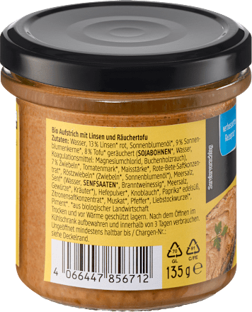 Aufstrich, Vegane Teevurst dmBio