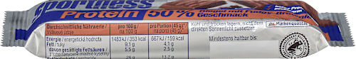 Протеиново блокче 50%, с вкус на хрупкав кафяв шоколад Sportness