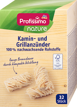 Разпалки за камина и барбекю nature Profissimo