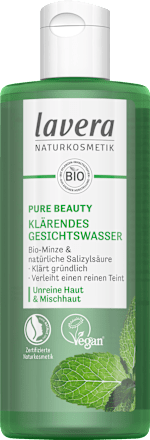 Gesichtswasser Pure Beauty Bio-Minze & natürliche Salizylsäure lavera NATURKOSMETIK