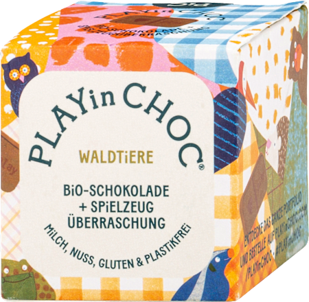 Schokolade Bio mit Spielzeugüberraschung PLAYin CHOC
