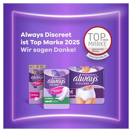 discreet Pants Inkontinenz Plus Gr. L, Vorteilspack (4x8 St) always