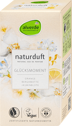 Eau de Parfum Naturduft Glücksmoment alverde NATURKOSMETIK