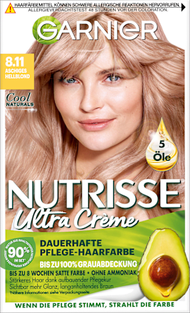 Nutrisse Ultra Creme Haarfarbe - Nr. 8.11 aschiges Hellblond GARNIER NUTRISSE
