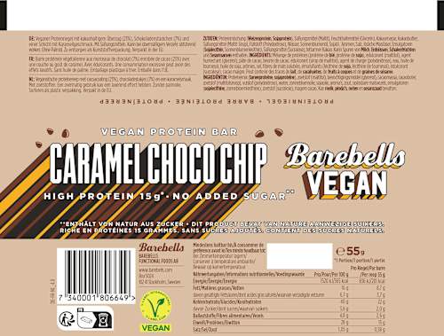 Proteinriegel Caramel Choco Chip Barebells