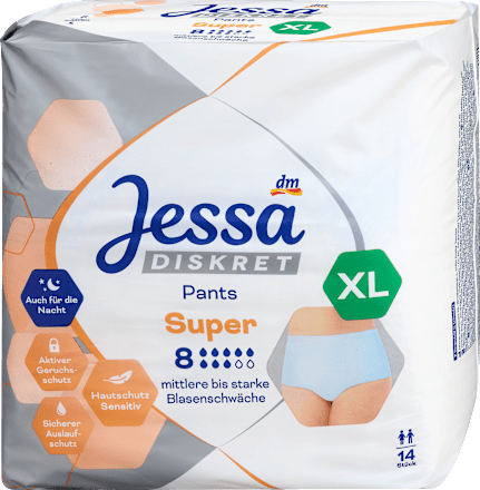 Higijenske gaćice za inkontinenciju - XL Jessa DISKRET