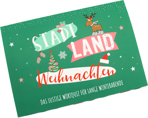 Spieleblock "Stadt-Land-Weihnachten" CACTUS