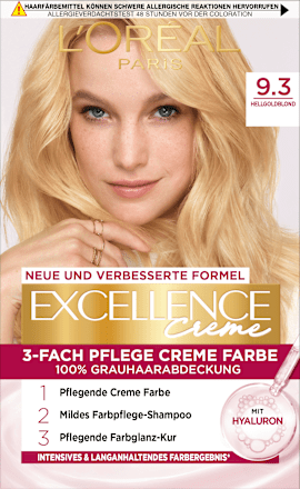 Creme 3-Fach Pflege Creme Farbe - Nr. 9.3 Hellgoldblond L'ORÉAL PARiS EXCELLENCE Creme