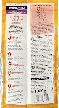 Hrană pentru câini cu carne de miel&rodie Dein Bestes