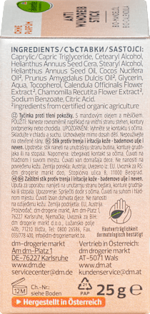 Anti-Wundreibstick Bio-Mandelöl Bio-Calendula alverde NATURKOSMETIK