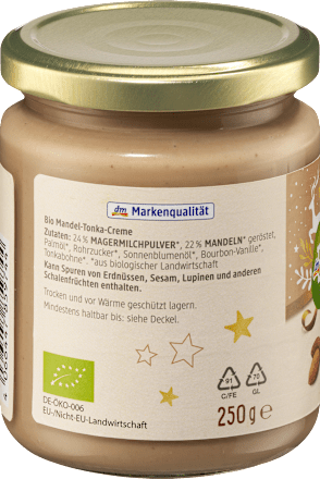 Mandelmus Tonka Creme dmBio