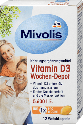 Vitamin D3 Wochen-Depot Mivolis