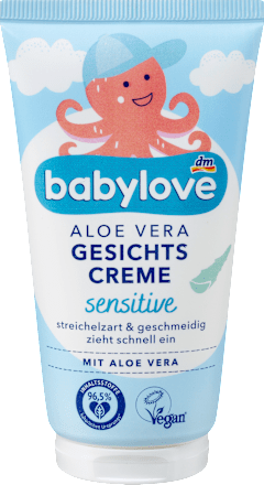 Baby Gesichtspflege Aloe Vera Creme sensitive babylove