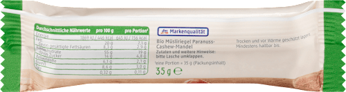 Müsliriegel Hafer Nuss 3er Pack dmBio