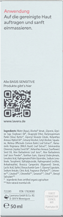 Gesichtscreme Basis Sensitiv Reichhaltige Feuchtigkeit lavera NATURKOSMETIK