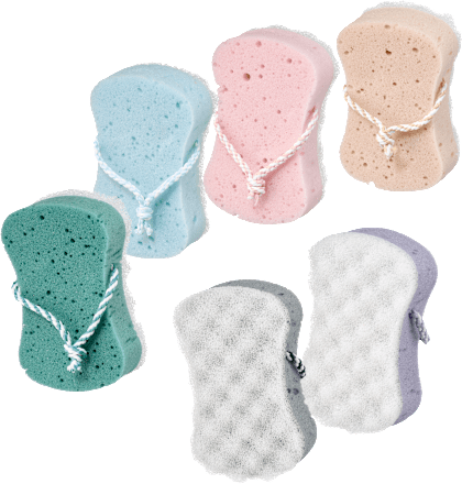 Masažna gobica za umivanje, več različic ebelin