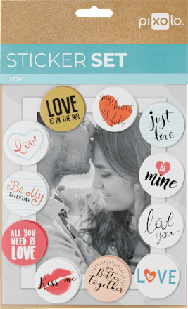 Sticker Set Love pixolo