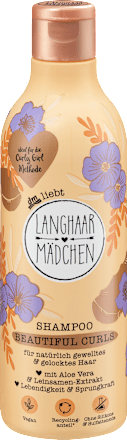 Sampon Beautiful Curls, természetesen hullámos és göndör hajra Langhaarmädchen