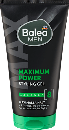 stylingový gel na vlasy Maximum Power Balea MEN
