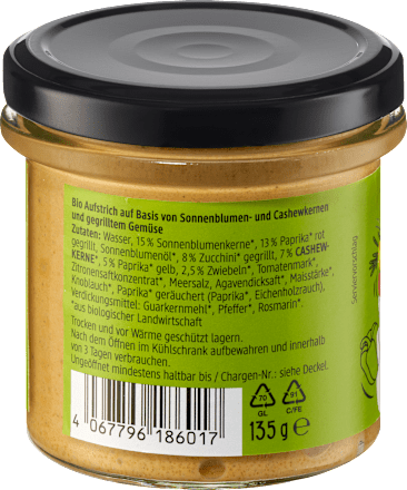 Gemüseaufstrich Grillgemüse dmBio
