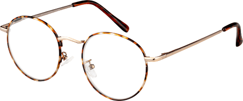 Fertig-Lesebrille Vollrand demi braun + 1,50 VISIOMAX