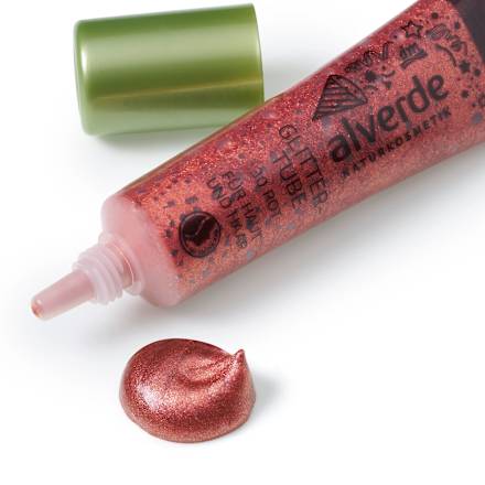 Glittertube Natürlich Bunt 30 Rot alverde NATURKOSMETIK
