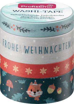 Washi-Tape Weihnachten sortiert Profissimo