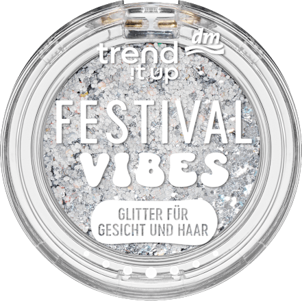 Glitter Topper Festival Vibes 010 Silber trend !t up