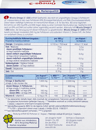 Omega-3 1000 Kapseln Mivolis