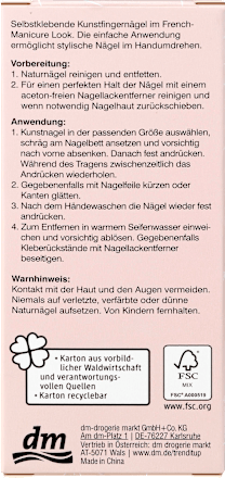 Sztuczne paznokcie On-The-Go Nails French Classic trend !t up