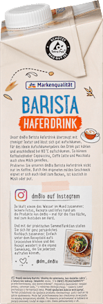 bio ovesný nápoj Barista dmBio