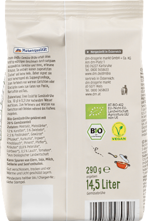 Gemüsebrühe Nachfüllbeutel dmBio