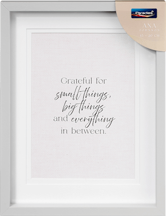 Bilderrahmen Holz 15x20cm, weiß Paradies