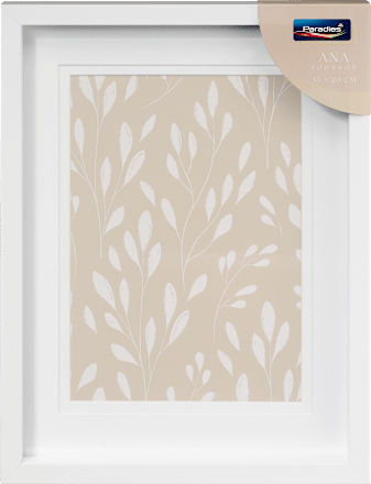 Bilderrahmen Holz 15x20cm, weiß Paradies