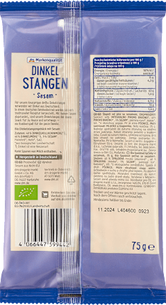 Dinkelstangen Sesam dmBio